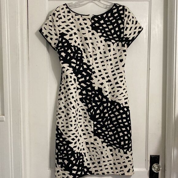 Talbots Black/White Cream Dress - Picture 8 of 11